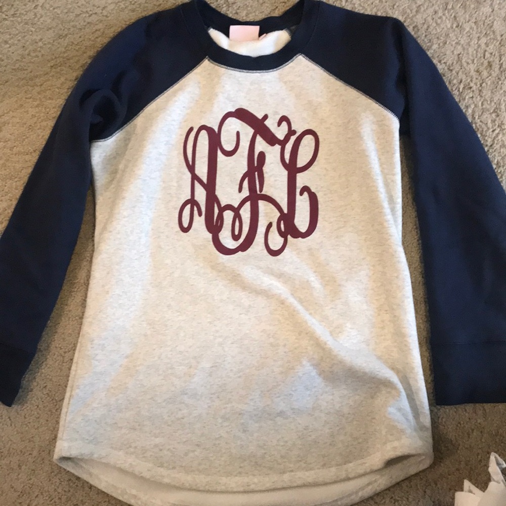 Marleylilly oversized monogram sweatshirt.
